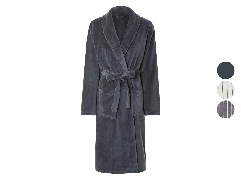 LIVARNO home Unisex Bademantel, mit Schalkragen