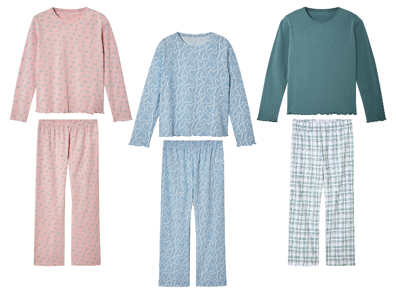 esmara® Kinder Pyjama, reine Baumwolle