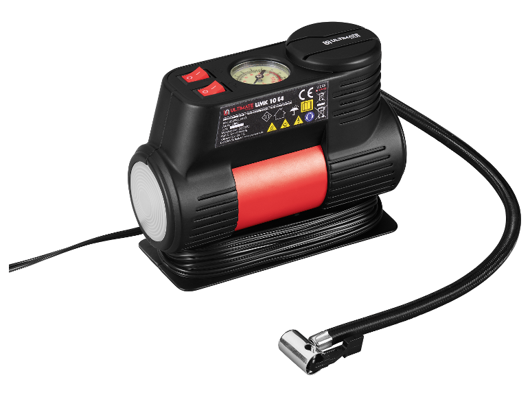 ULTIMATE SPEED® Mini-Kompressor »UMK 10 E4 «, mit integriertem Manometer