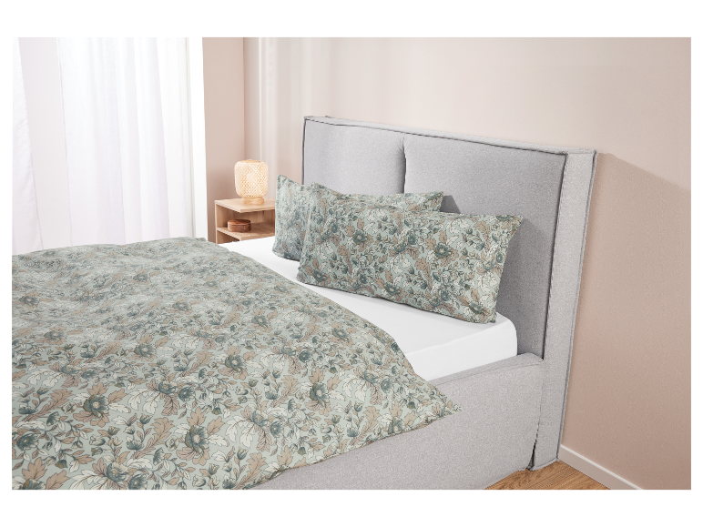 LIVARNO home Edel-Renforcé Kissenbezüge, 2 Stück, 40 x 80 cm