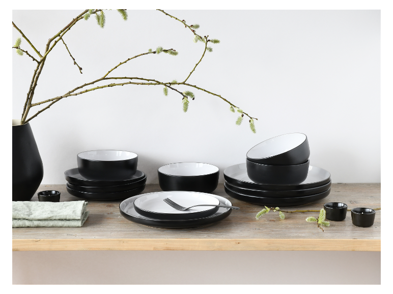 Creatable Geschirrset »Nordic Cool Black«