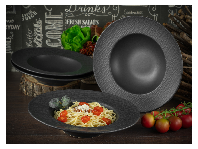 Creatable Geschirrset »Schiefer Black«