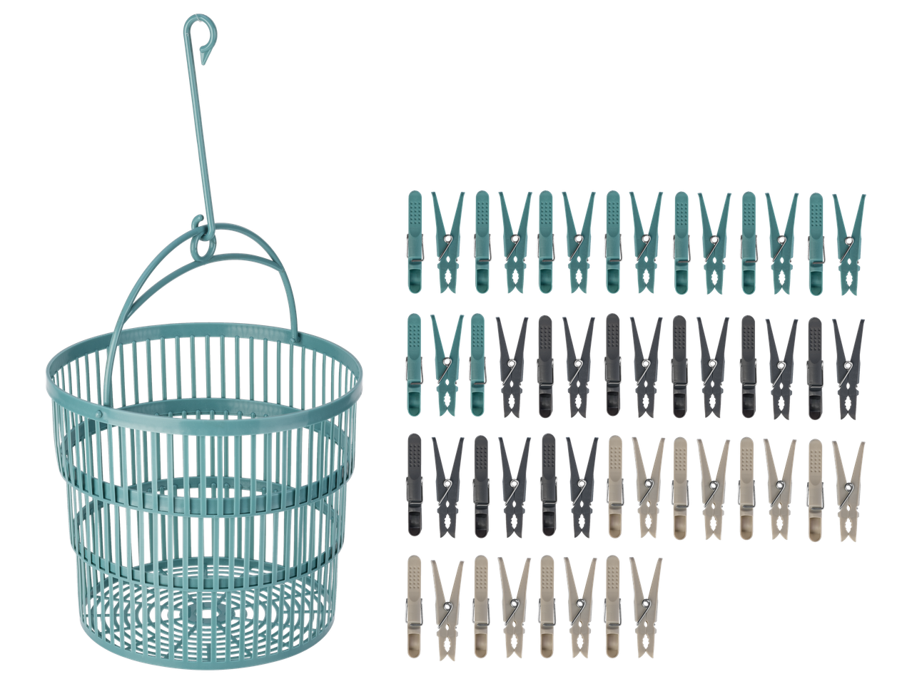 W5 Wäscheklammern/Teleskopkörbchen