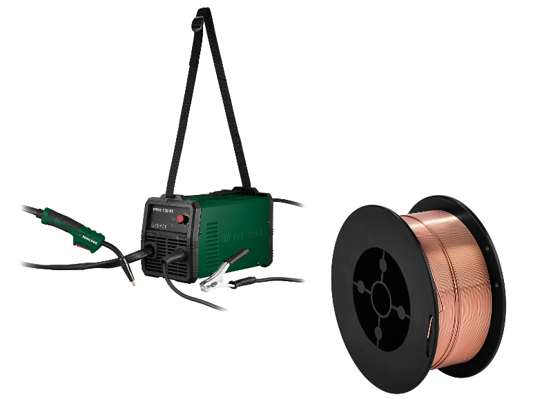 PARKSIDE® PARKSIDE® Schweißgerät Inverter-Fülldraht »PIFDS 120 B2« + Schweißdraht »PSDS C1« Stahldraht 0,6mm