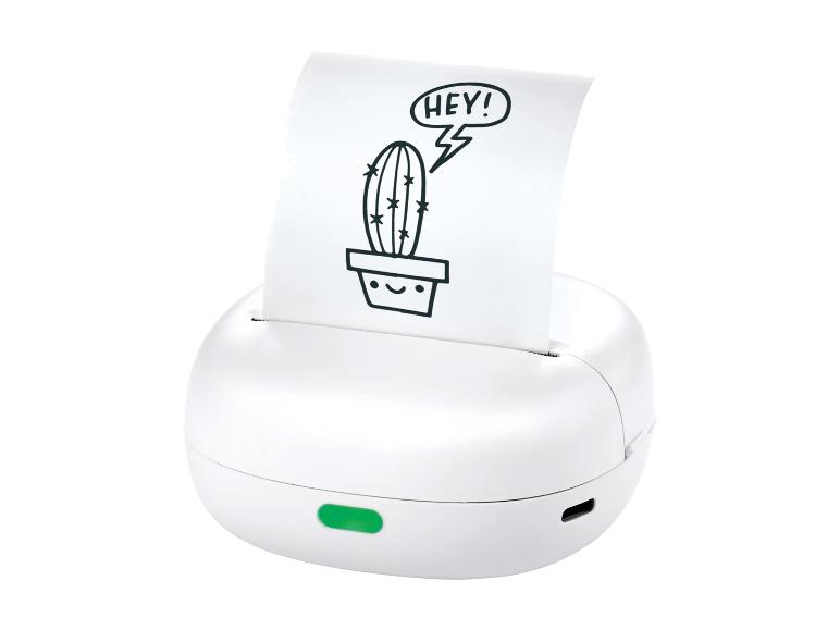 SILVERCREST® Mini Pocket Printer + Refills Photo Paper Sticker