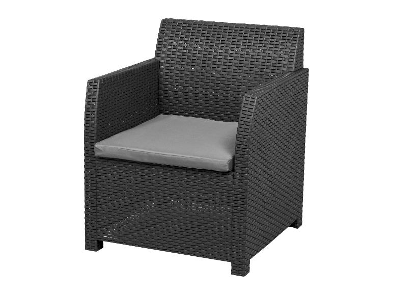 LIVARNO home Loungeset mit Tisch Kunststoff