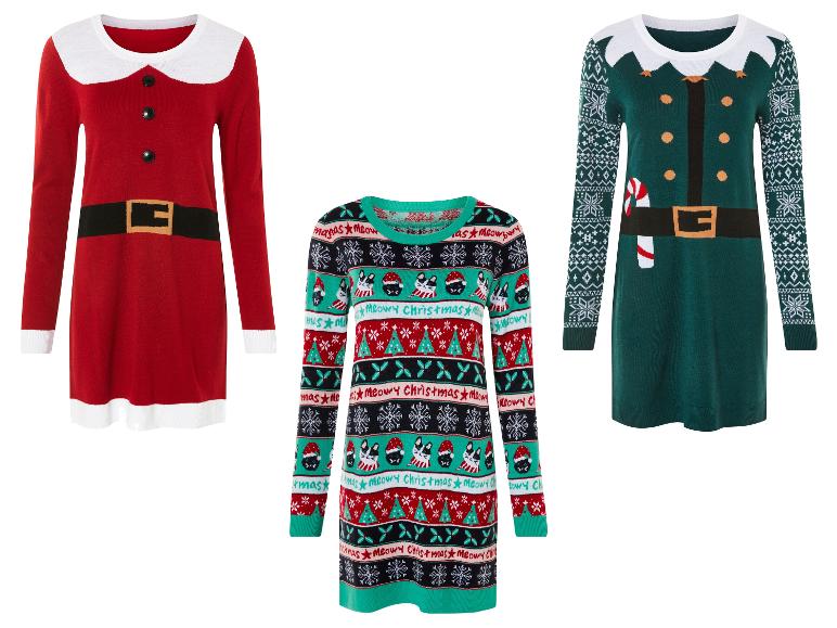 ESMARA® Damen Strickkleid im Weihnachtsdesign