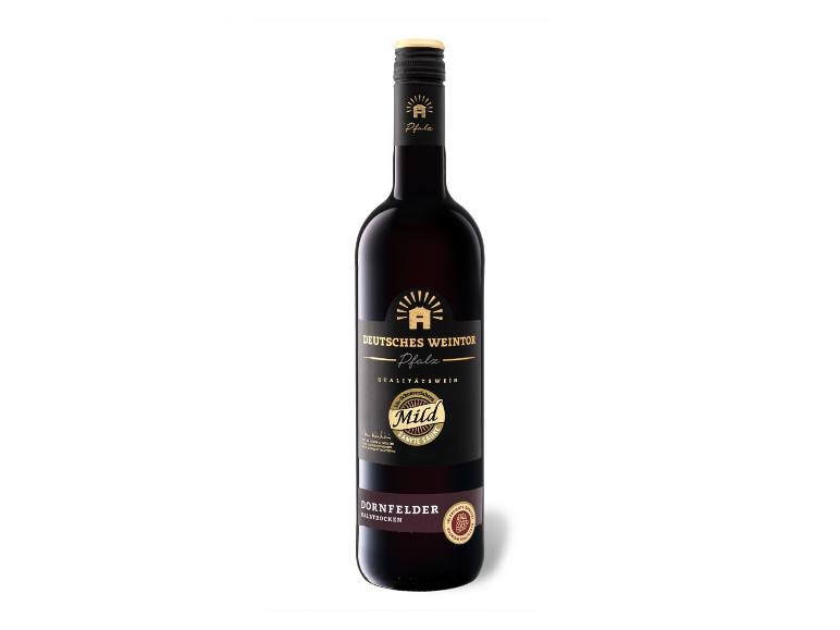 DEUTSCHES WEINTOR EDITION MILD Dornfelder Pfalz QbA halbtrocken, Rotwein 2024