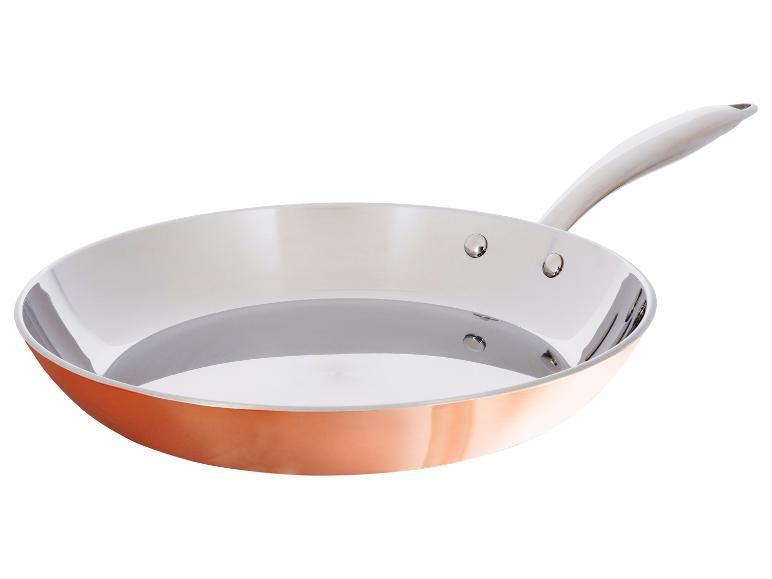 SILVERCREST® Kupferpfanne, Ø 28 cm, Edelstahl mit Kupferschicht