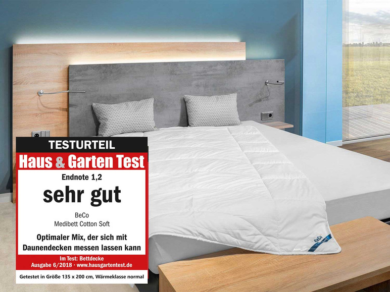 BeCo Ganzjahres-Bettdecke »Medibett Cotton Soft«, Mono-Steppdecke, perfekte Klimatisierung