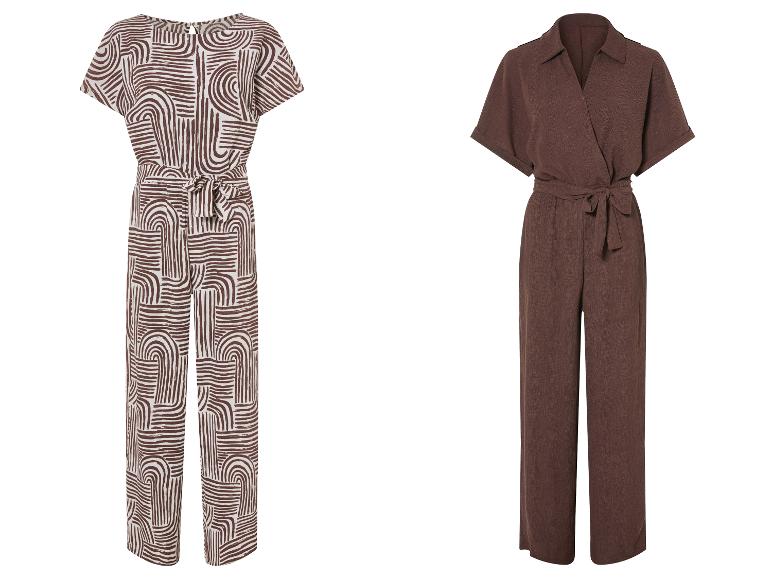ESMARA® Damen Jumpsuit, in modischer Crêpe-Struktur
