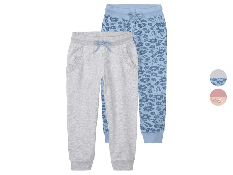 LUPILU® Kleinkinder Sweathose, 2 Stück, mit Baumwolle