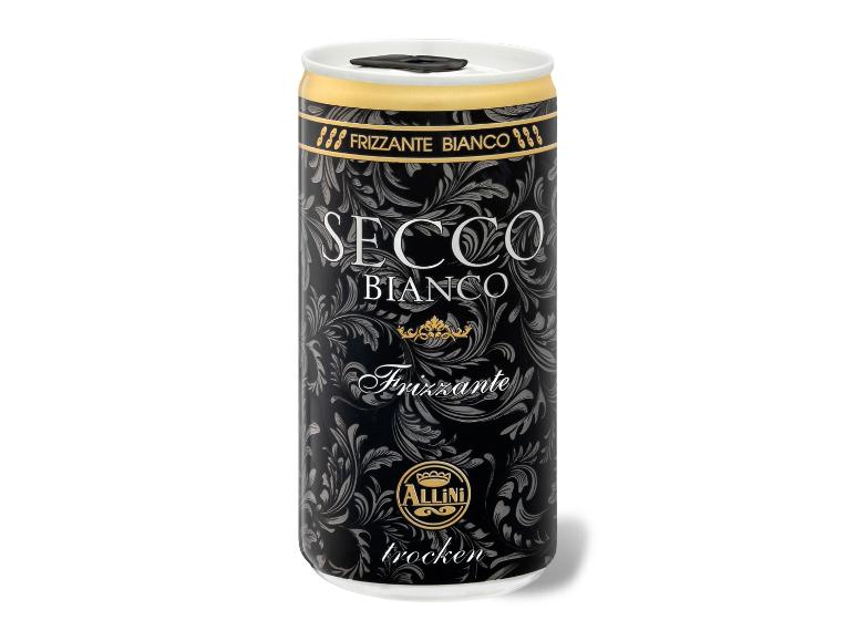 ALLINI Secco Bianco Italiano Frizzante trocken, 0,2-l-Dose