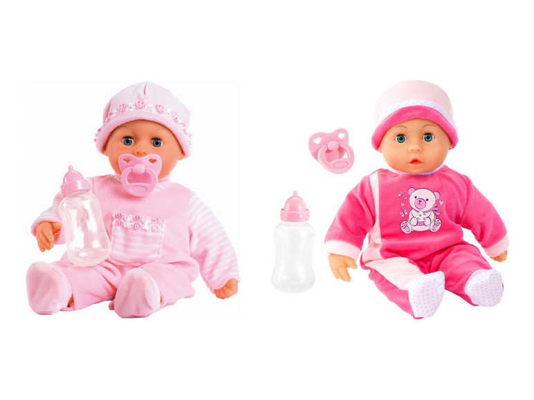 BAYER Piccolina Erste Wörter Babypuppe mit weichem Körper