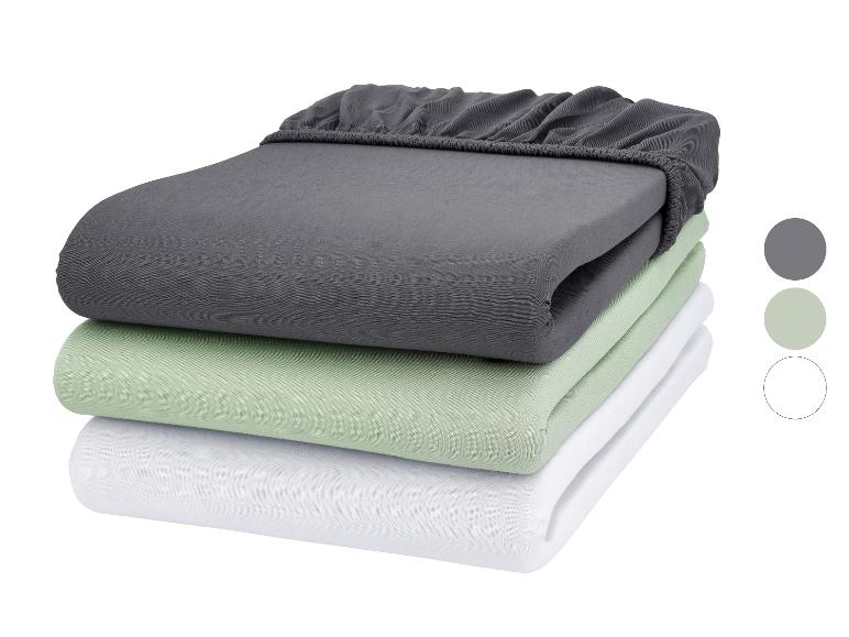 LIVARNO® Jersey-Spannbettlaken, 140-160 x 200 cm