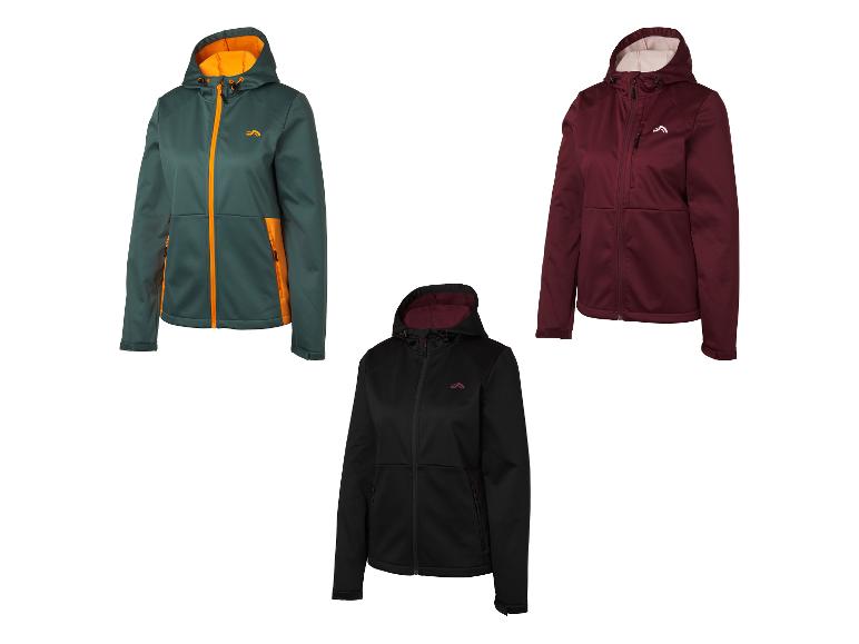 CRIVIT Damen Softshelljacke aus 3-lagigem Softshell-Material