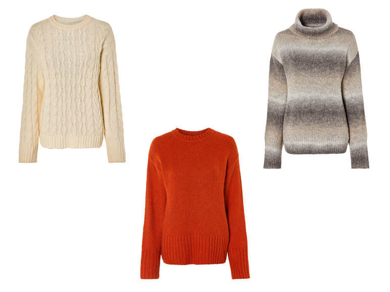 ESMARA® Damen Strickpullover, mit Wollanteil