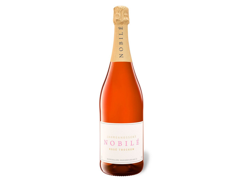 MARKGRÄFLER WINZER Nobilé Jahrgangssekt Rosé trocken, Schaumwein 2023