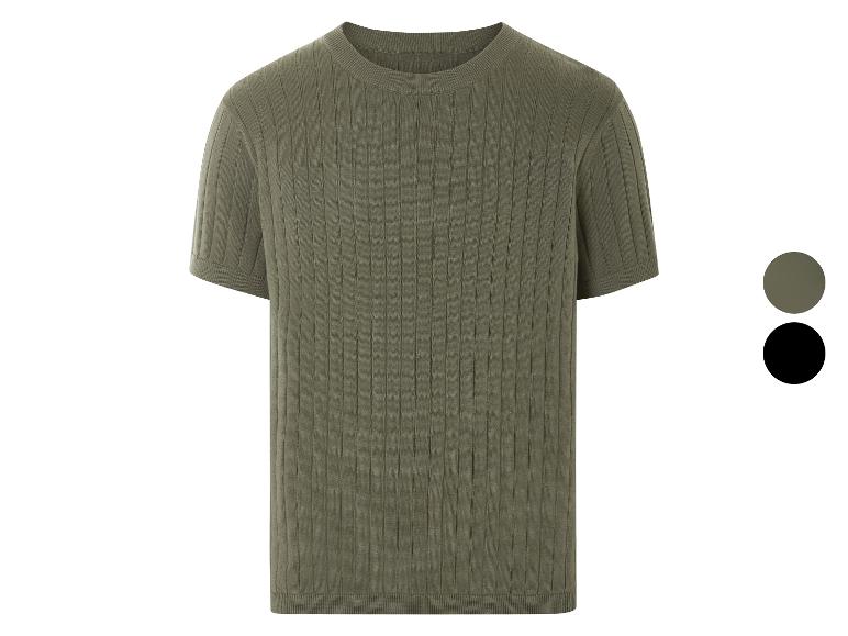 LIVERGY® Herren T-Shirt, mit modischem Strukturstrick