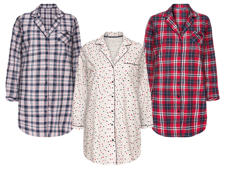 ESMARA® Damen Flanell Bigshirt