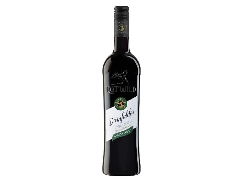 ROTWILD Dornfelder Pfalz QbA halbtrocken, Rotwein