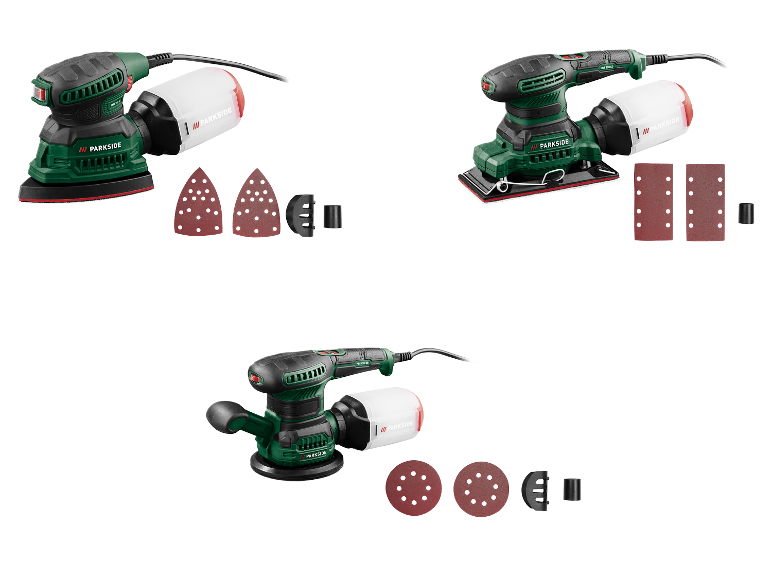 PARKSIDE® Schwingschleifer »PSS270C3« / Multischleifer »PMS220A1« / Exzenterschleifer »PEXS300C3«