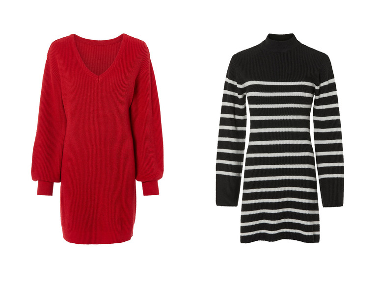 ESMARA® Damen Strickkleid mit Wollanteil