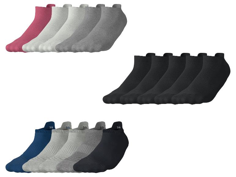 CRIVIT Damen/Herren Sport-Sneakersocken, 5 Paar