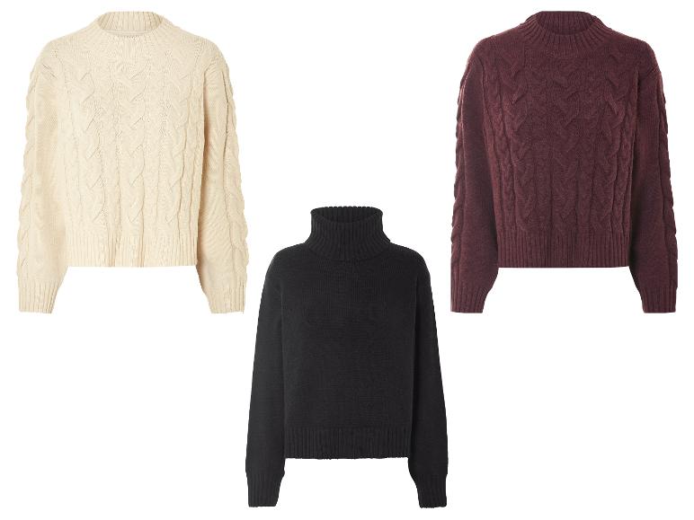 ESMARA® Damen Grobstrick-Pullover