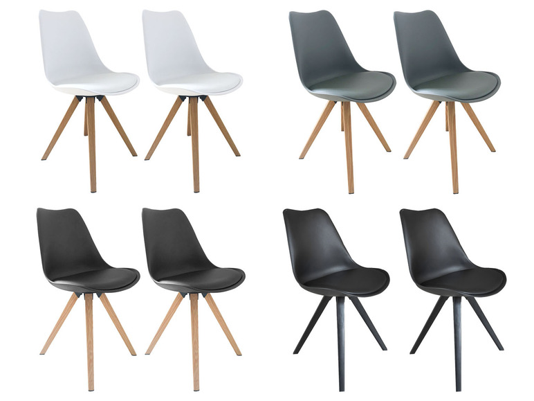 BYLIVING Stuhl »Kira« 2er Set, in modernem, skandinavischem Stil