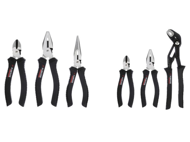 PARKSIDE PERFORMANCE® Zangen-Set, 3-teilig, mit 3-Komponenten-Griffen