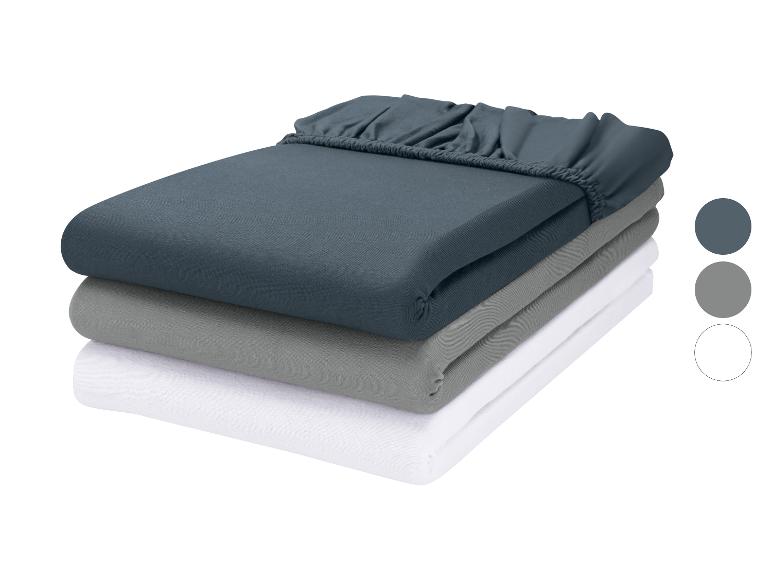 LIVARNO® Jersey-Spannbettlaken, 180-200 x 200 cm