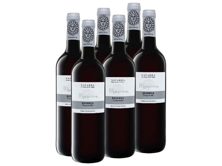 6 x 0,75-l-Flasche Mezquiriz Tempranillo Reserva DO trocken, Rotwein