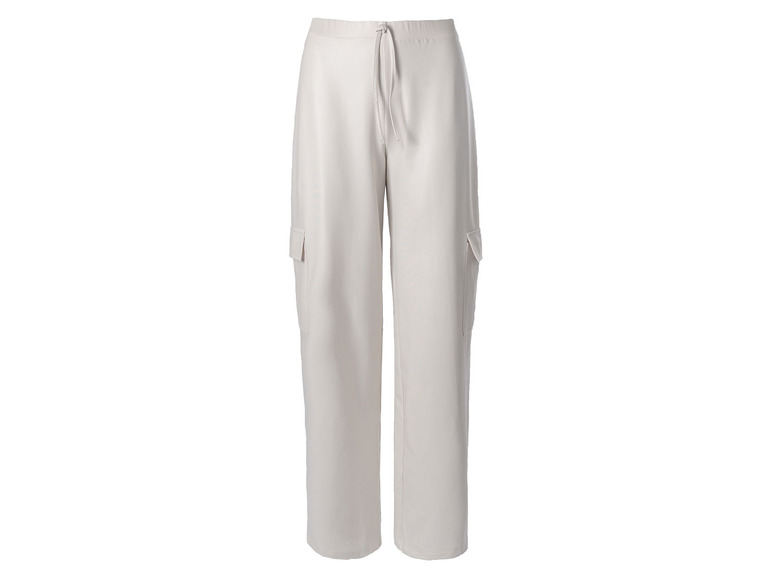ESMARA® Damen Cargohose mit Satin-Effekt, beige