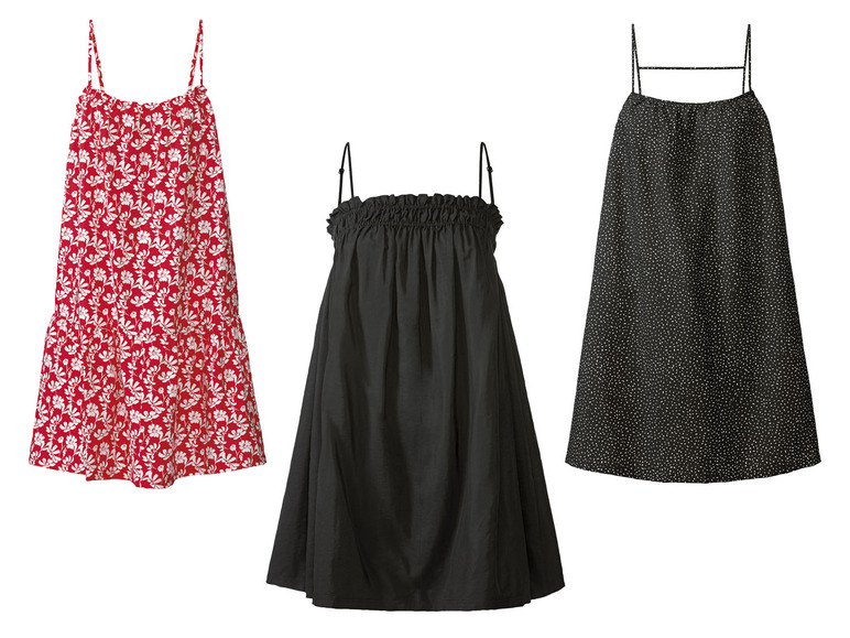 ESMARA® Damen Kleid, weit geschnitten, mit Viskose
