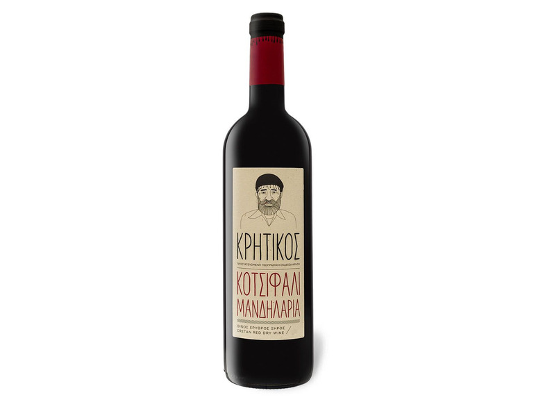 Kretischer Rotwein PGI trocken, Rotwein 2025