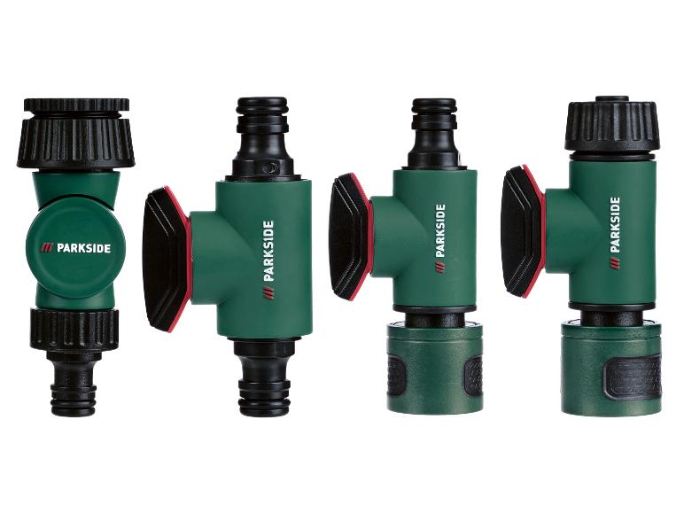 PARKSIDE® Winkelhahnanschluss / Kupplung mit Regulierventil / Regulierventil / Regulierstopp