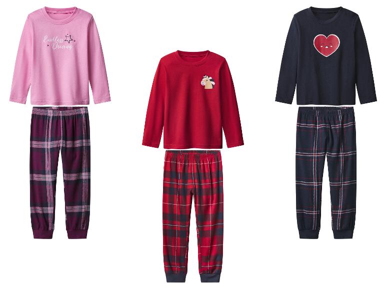 LUPILU® Kleinkinder Pyjama mit Hose aus Flanell