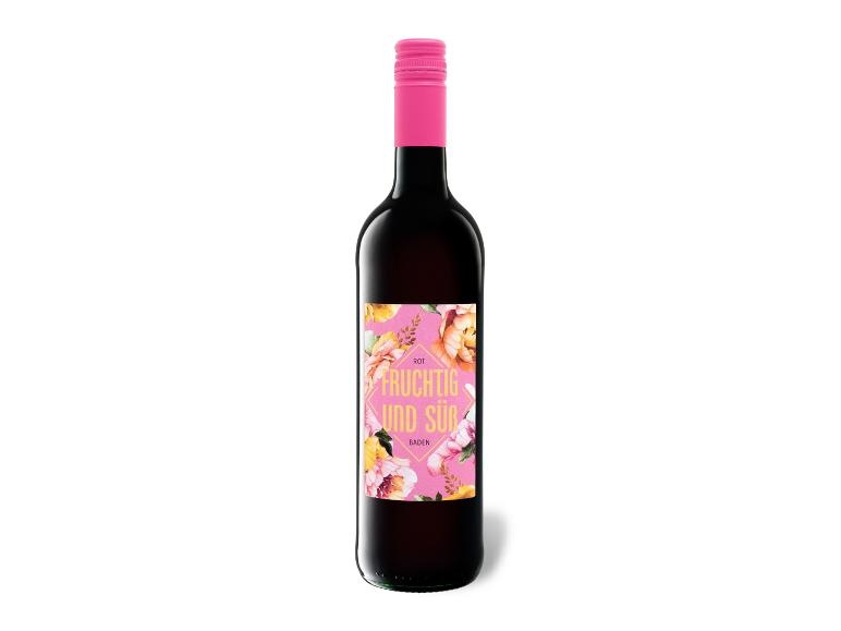 Fruchtig und Süß Baden QbA süß, Rotwein
