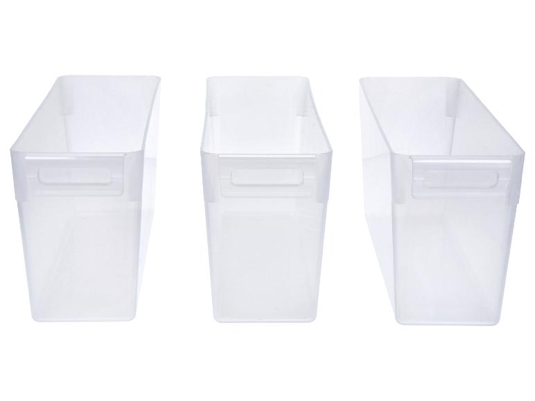 SILVERCREST® Kühlschrank-Organizer ohne Deckel, 3er Set, 3,4 L