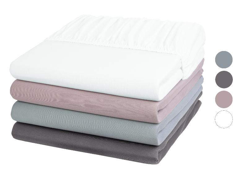 LIVARNO HOME Jersey-Modal-Spannbettlaken, 90-100 x 200 cm