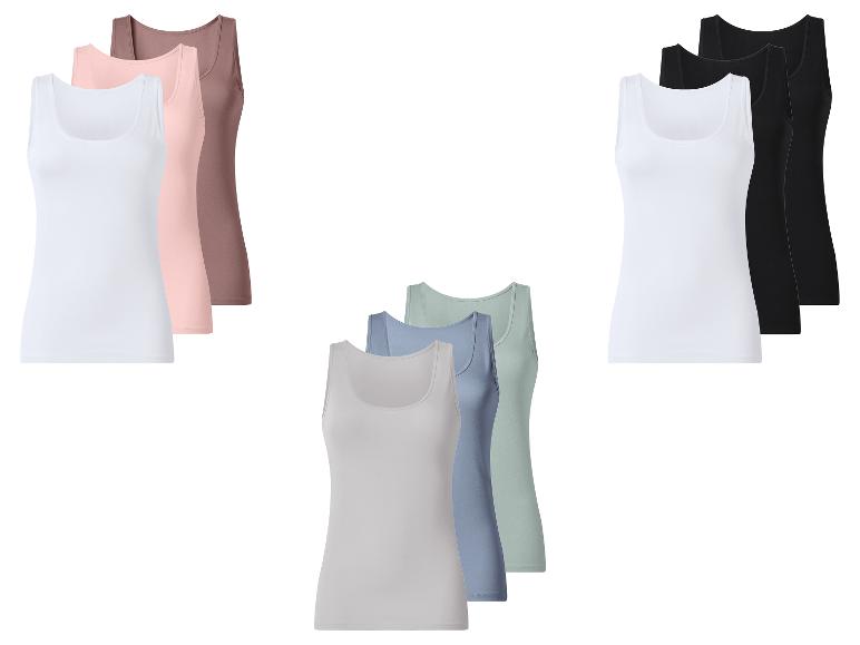 ESMARA® Damen Achselhemden, 3 Stück