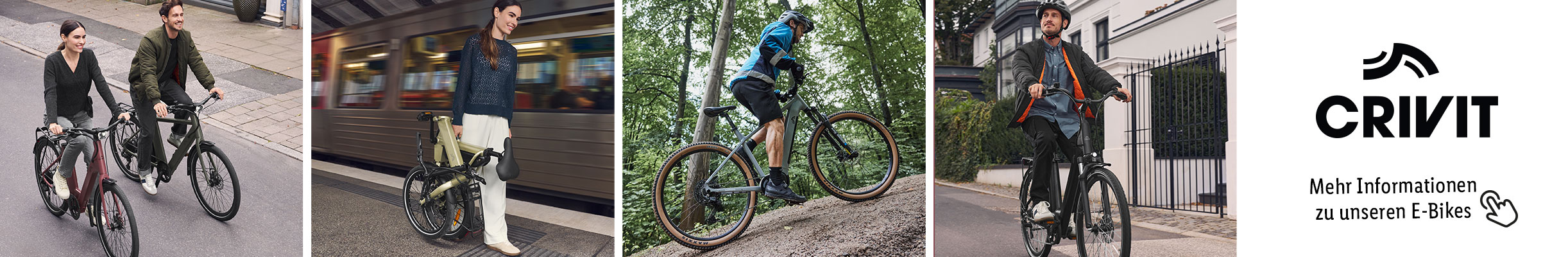 CRIVIT: Mehr Informationen zu unseren E-Bikes