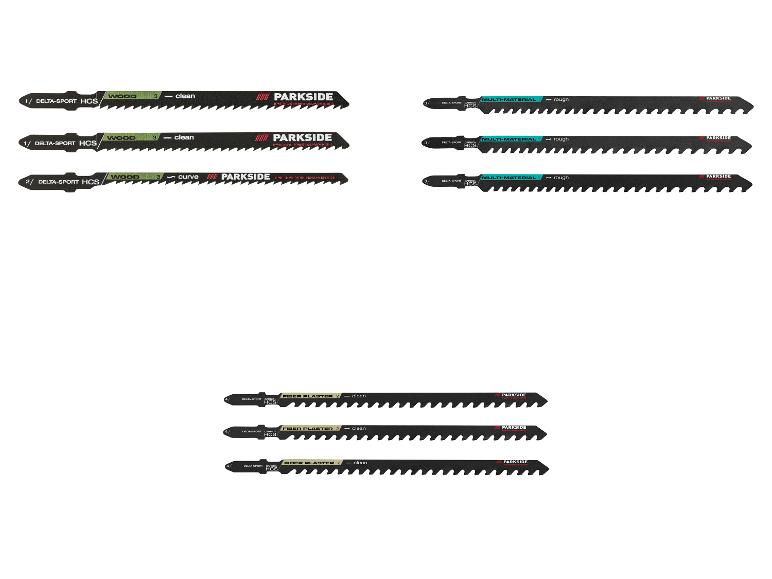 PARKSIDE PERFORMANCE® Stichsägeblatt-Set »PPSTZ 3 A1«, 3-teilig