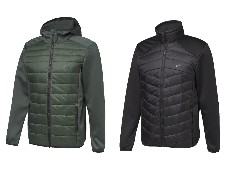 CRIVIT Herren Hybridjacke mit seitlichen Reißverschlusstaschen
