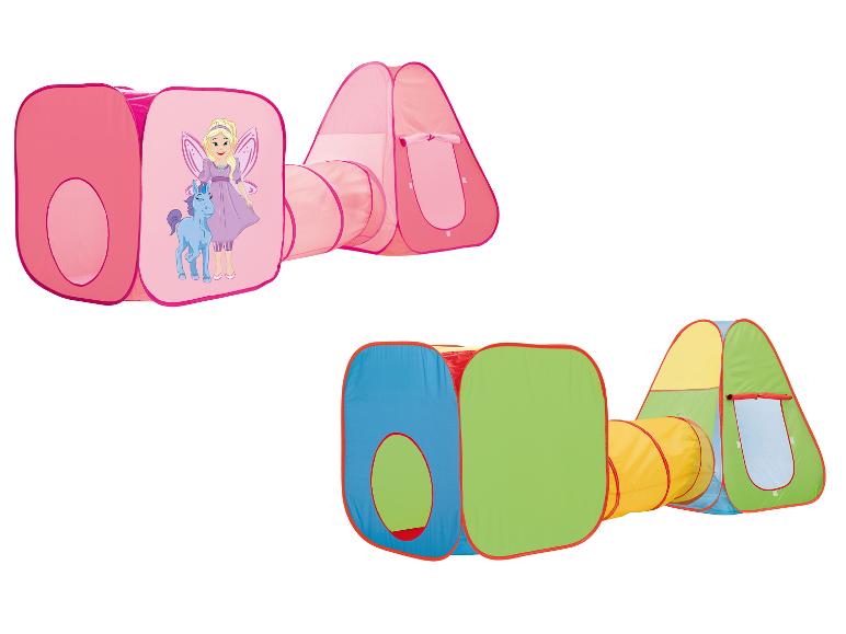 PLAYTIVE Spielzelte mit Tunnel, 3-teilig