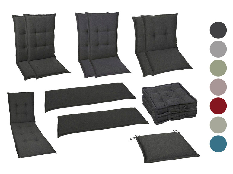 GO-DE TEXTIL Gartenauflage / Kissen, wasserabweisend, pflegeleicht