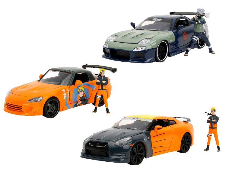 JADA Modellauto, Naruto-Auto und Figur, 1:24