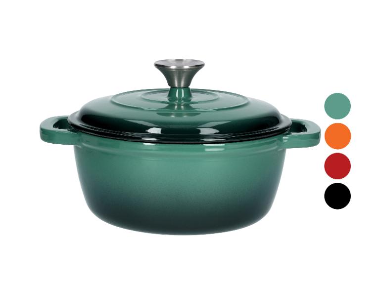 SILVERCREST® Premium-Gusseisentopf 22 cm / 2,8 Liter mit Drop-System