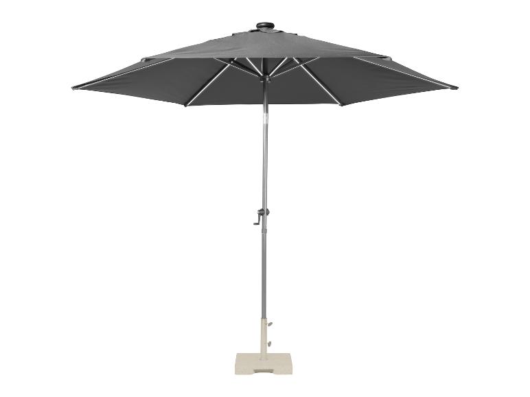 LIVARNO® Sonnenschirm mit Solar-LED-Beleuchtung